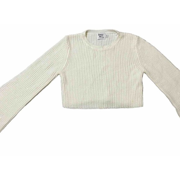 Princess Polly xx Ivory Cream Knit Crop Sweater - Picture 2 of 4